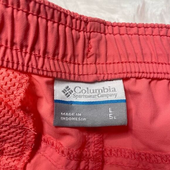 Columbia Womens Size Large Coral Outdoors Nylon Shorts Running Athletic - Picture 3 of 11